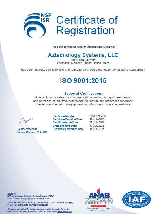 ISO Certificate